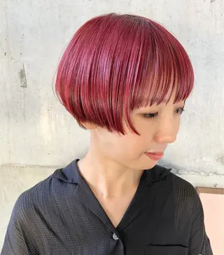 ショート カラー 派手髪デザインカラー ヒロカのヘアスタイル
