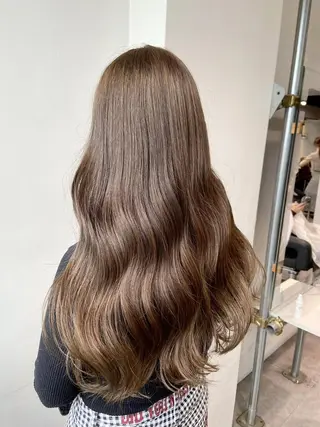 ロング カラー ウルフカットマスター みつきのヘアスタイル