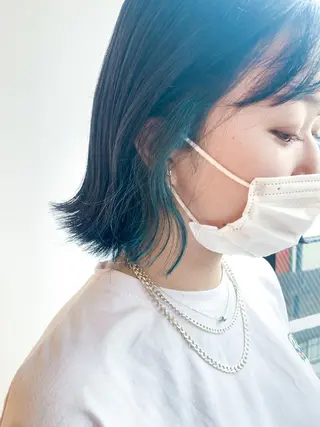 ミディアム カラー ヘアアレンジ yuka .のヘアスタイル
