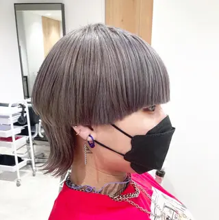 ショート カラー スキバサミを使わない カット🌼唯🌼のヘアスタイル
