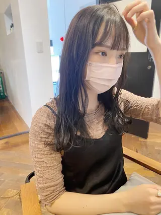 セミロング カラー IVORY.所属・🟩白髪ぼかし/ボブ /ショートヘア/大司のヘアスタイル