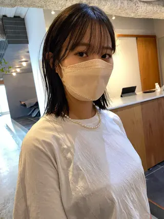 ミディアム カラー 砂原 ひよりのヘアスタイル