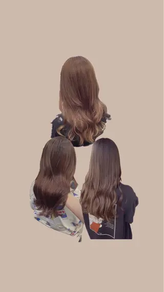 ロング カラー 佐藤 由依/水光カラーのヘアスタイル