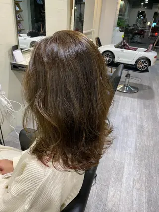 ロング カラー 先着1名様限定 カット無料のヘアスタイル