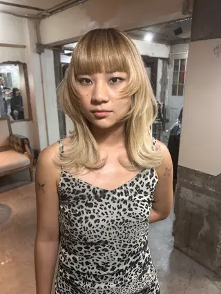 セミロング お任せヘア☘️☘️ 及川渚のヘアスタイル
