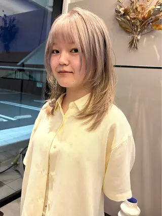 ミディアム カラー niil所属・REINA /niil/女性限定のヘアスタイル