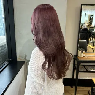 ロング カラー otoha✳︎ くすみ艶カラーのヘアスタイル