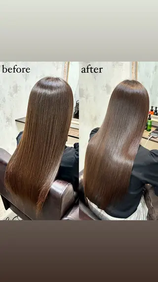 ロング 縮毛矯正 髪質改善🎀カノンのヘアスタイル