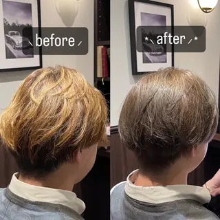 カラー メンズ ホリウチ アヤネのヘアスタイル