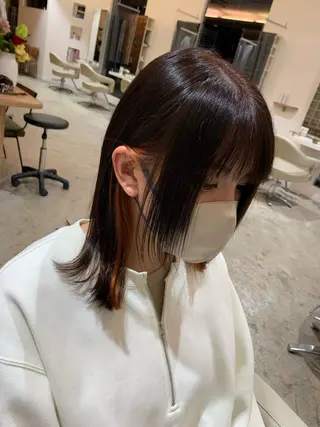 ミディアム 金山 美祐のヘアスタイル