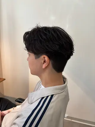 パーマ メンズ 保立/フェザーパーマ /メンズカット千葉のヘアスタイル
