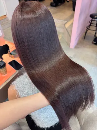 ロング 艶カラー✨レイヤー 𝐚𝐲𝐚𝐤𝐚のヘアスタイル