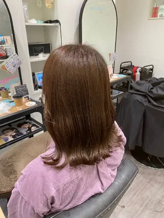 カラー 暖色🍎透明感カラー 🩵小林かりんのヘアスタイル