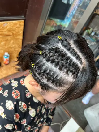 ロング 永澤 一輝のヘアスタイル