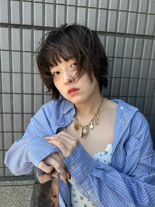 ショート 横浜カラー/ブリーチ SAKI💫のヘアスタイル