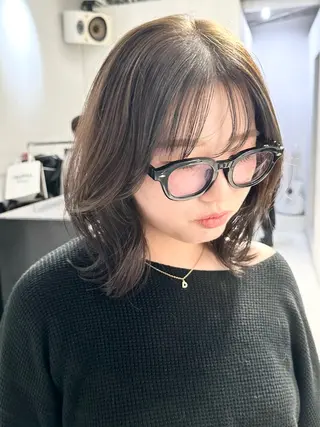 ミディアム カラー レイヤーカット/艶髪 ✨💭KIRARIのヘアスタイル