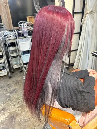 ロング カラー 透明感/暖色カラー くるみのヘアスタイル