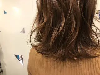 ミディアム カラー ヘアアレンジ 髪質改善✨️透明感カ ラー✧*。山下さいみのヘアスタイル