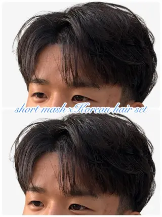 メンズ 岡山メンズパーマ 白神珠梨のヘアスタイル