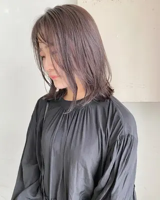 ミディアム カラー レイヤーカット✂️ 横浜No1♡下鳥翔子のヘアスタイル
