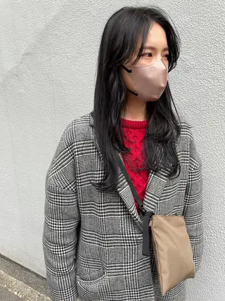 ロング さの あやねのヘアスタイル