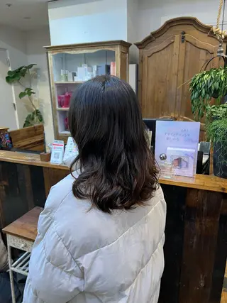 ミディアム パーマ 【Belle】 MIYUKO🤎のヘアスタイル
