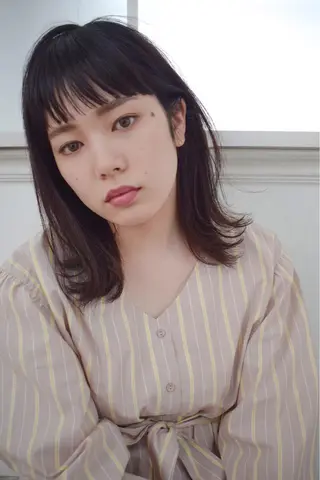 ミディアム カラー パーマ ヘアアレンジ メンズ キッズ ネイル マツエク・マツパ EnBlesS西宮 マンツーマン神道有基のヘアスタイル