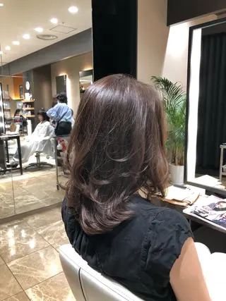 ミディアム 瀧尻 涼のヘアスタイル