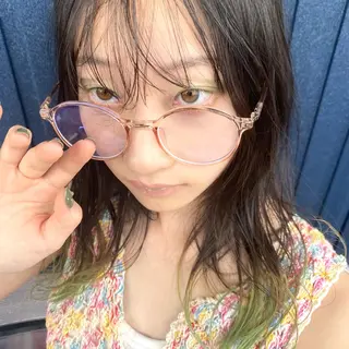 セミロング カラー ヘアアレンジ ブリーチカラー/ベー ジュ/Hono🦖のヘアスタイル