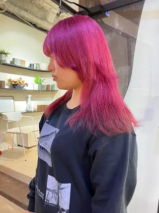 ミディアム カラー 友輝 /札幌美容師のヘアスタイル