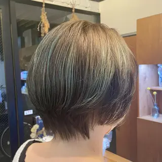 ショート カラー ヘアアレンジ 🎀ダブルカラーレイ ヤーyuuri🎀のヘアスタイル