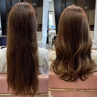 ロング 顔まわりカット🌟 くびれヘア/寺門遥輝のヘアスタイル