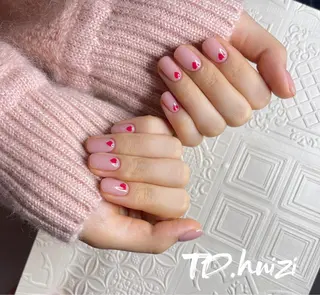 ショート めぐみのネイルサロン スタッフ練習のネイルデザイン