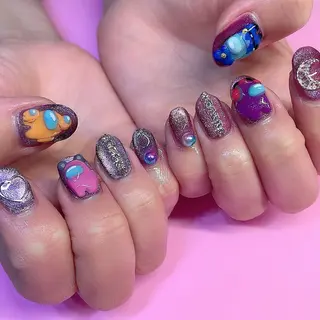 ネイル 3Dアートネイル💗 都築レナのネイルデザイン