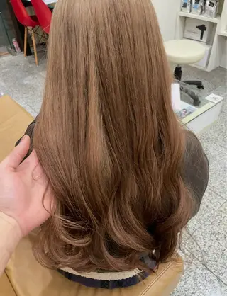 ロング レイヤーカット・水素 松井山手　齊藤　興のヘアスタイル