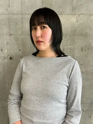 ミディアム カラー ボブレイヤー/ カラー診断/Amiのヘアスタイル