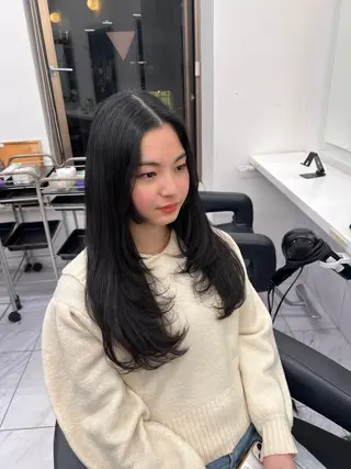 ロング カラー 💖札幌カラー 指名No.1💖玲奈のヘアスタイル