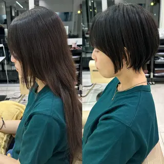 ショート レイヤー/ショート/ 山見陽のヘアスタイル