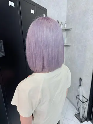 ショート カラー 🌺ハイトーン🌺 矢葺 なぎさ🌺🌺のヘアスタイル
