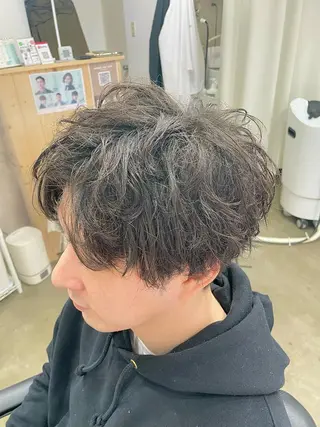 ショート パーマ メンズ 💈メンズパーマ💈 ナカザワ リョウのヘアスタイル