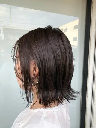 ミディアム 菊池 幹のヘアスタイル