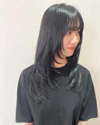 セミロング MARU パーマ/レイヤーのヘアスタイル