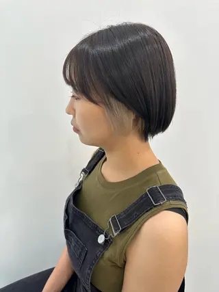 ショート カラー レイヤー/ナチュラル 💐nao.のヘアスタイル