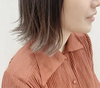 ミディアム カラー レイヤーカットモデル 募集/藤原一真のヘアスタイル