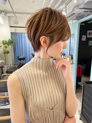 ショート カラー 平川 一真のヘアスタイル