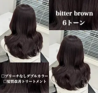 カラー 🤍ブリーチなし ブラウンhimi🤍のヘアスタイル
