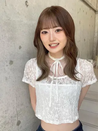 ミディアム miyabi/ eMuのヘアスタイル