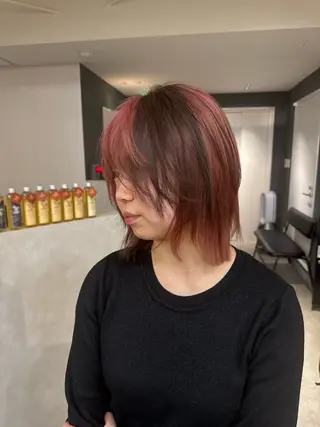 ショート レイヤー/ハイトーン ヒガシサヨのヘアスタイル