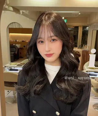 ロング カラー 韓国ヘア🦢🖤 Sayumiのヘアスタイル