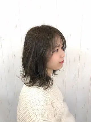 セミロング ネモトメイナ🌿 今月末で退職しますのヘアスタイル
